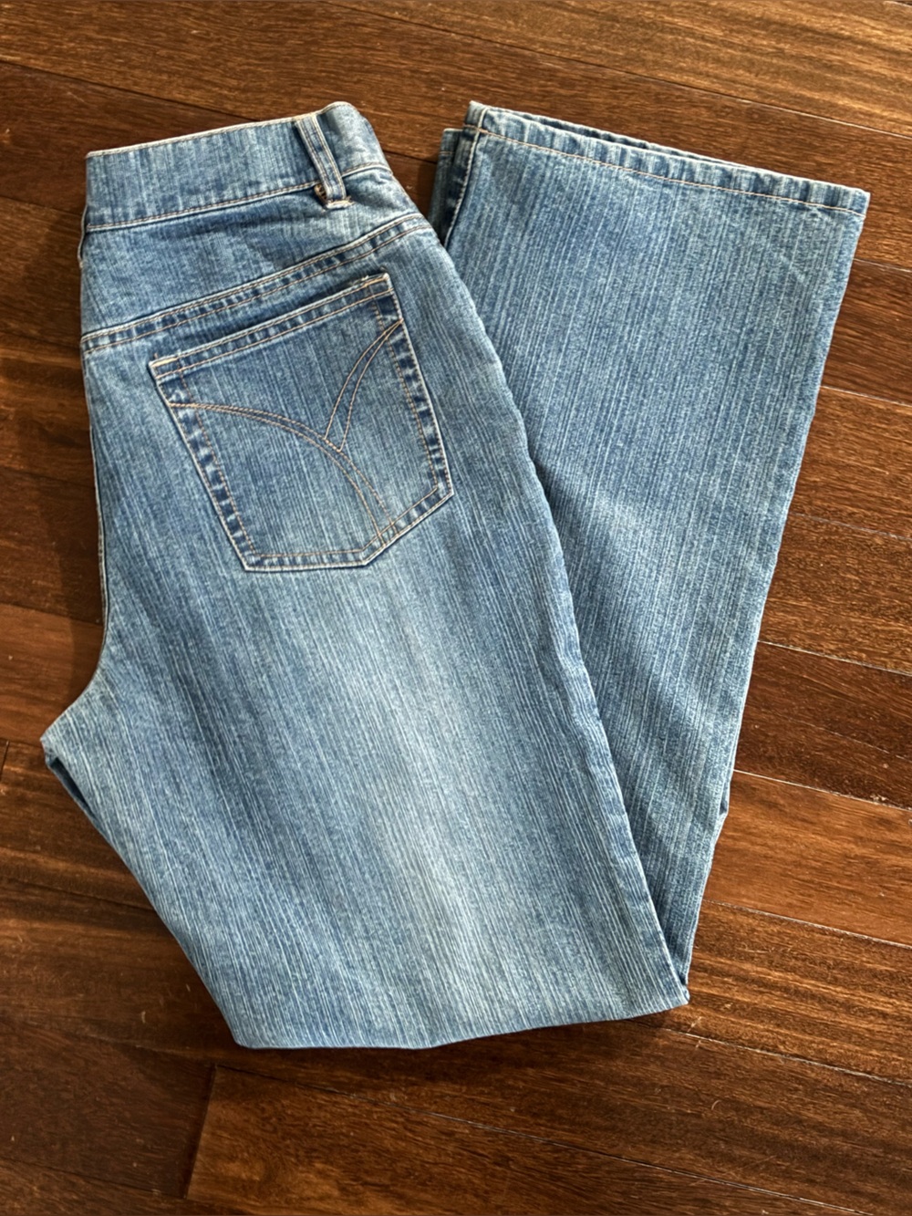Vintage Duck Head Jeans Co Womens Medium Wash Bootcut Jeans Y2K Mid Rise Sz 10